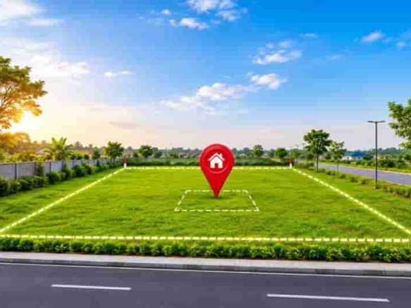 2000sqm Land For CP | Along living Faith Church Road Lugbe.